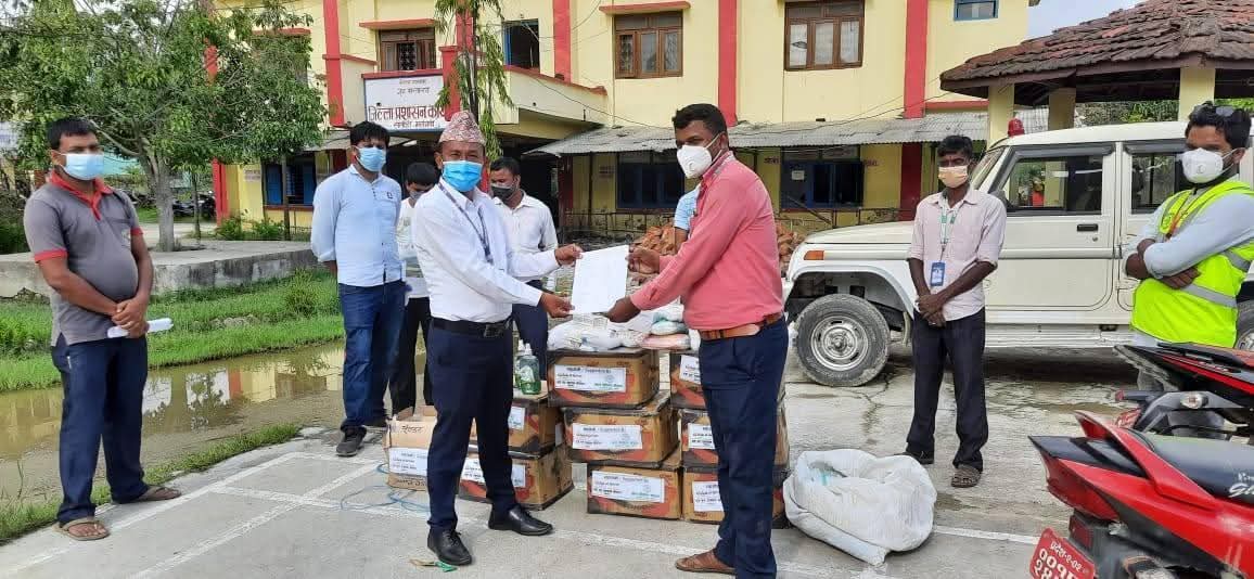 COVID-19 Relief Materials Handover at DAO