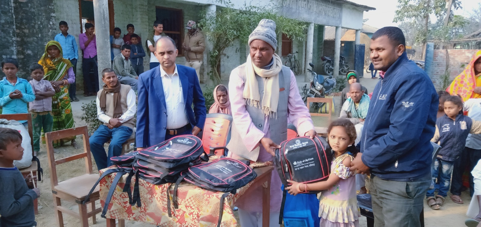 School Kit Distributed By Jawahar Lal Yadav